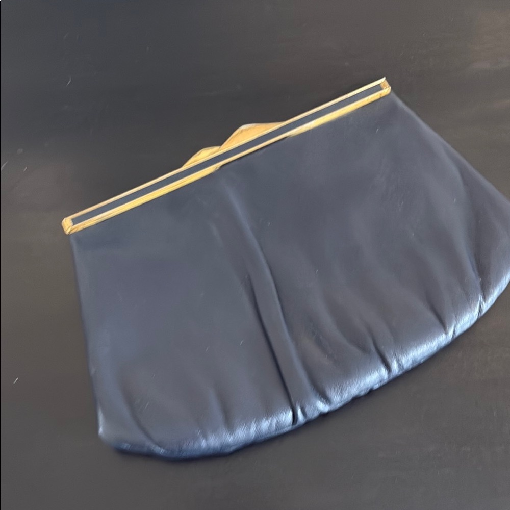 Elegant 1950’s Navy Clutch Bag
